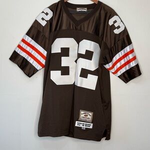 Vtg Jeff Hamilton Jim Brown Cleveland Browns Jersey Limited Edition XL